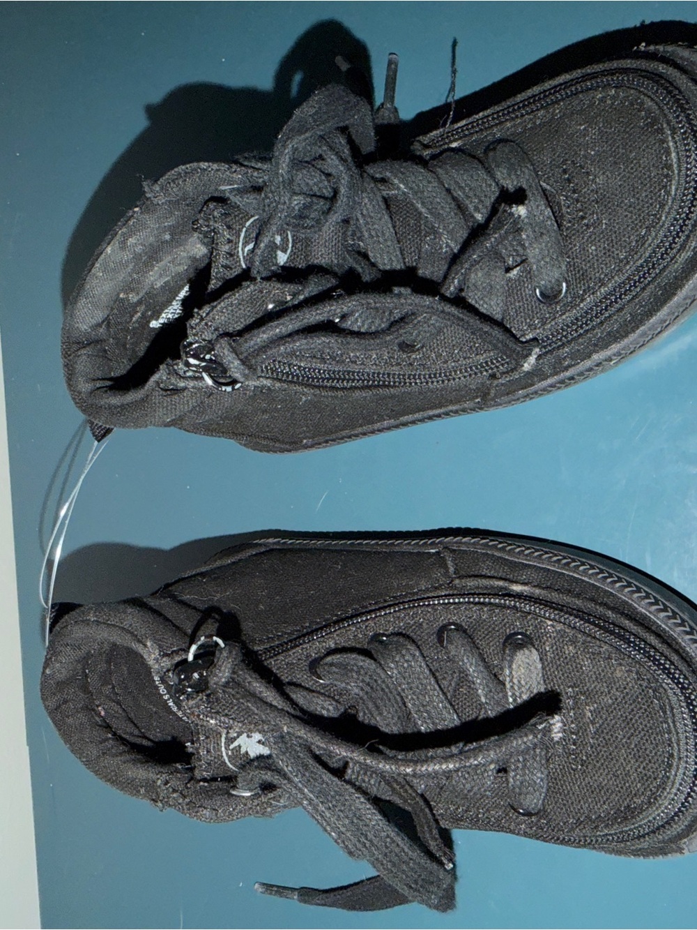 Kids BILLY Black High-Top Sneakers - Casual Lace-Up - Picture 5 of 5